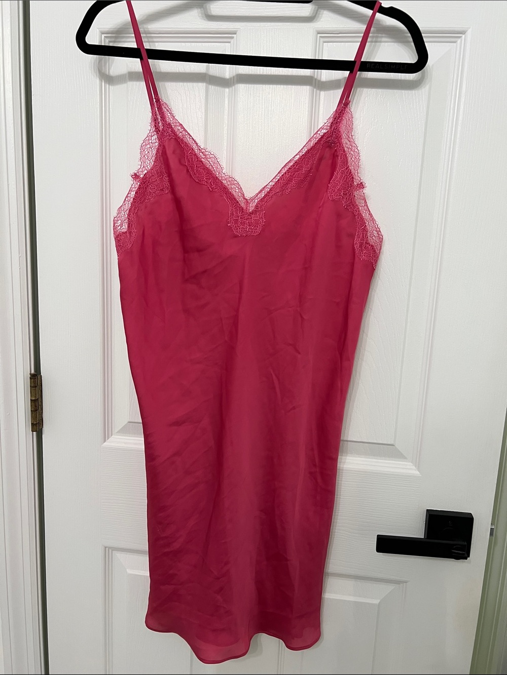 Victoria's Secret Hot Pink Lace-Trim Slip